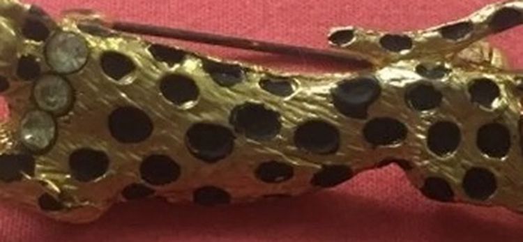 Vintage Gold Jaguar Brooch