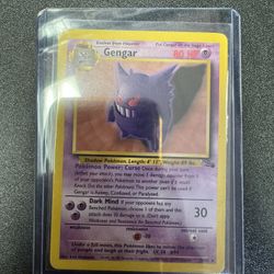 1999 Pokemon Fossil 1st Edition Gengar #20/62