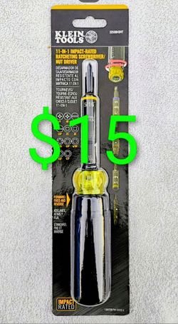 KLEIN TOOLS 11-in-1 Ratcheting Screwdriver/Nut Driver