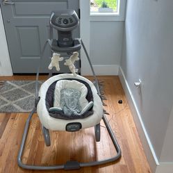 DuetSoothe 2 in 1 Portable Baby Swing & Baby Rocker, Multi Direction, Vibration, Winslet