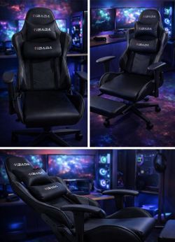 Gaming Chair w/ Footrest – Like New – Barely Used
