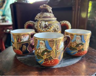 Japanese Satsuma Porcelain Tea Set