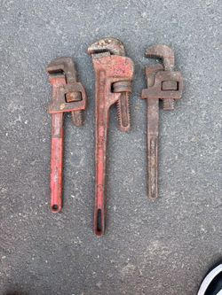 Pipe wrenches - 3 pack