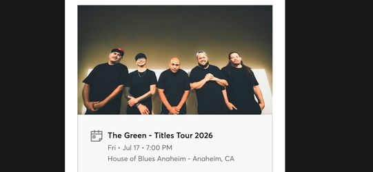 The Green Tickets 7-17-26