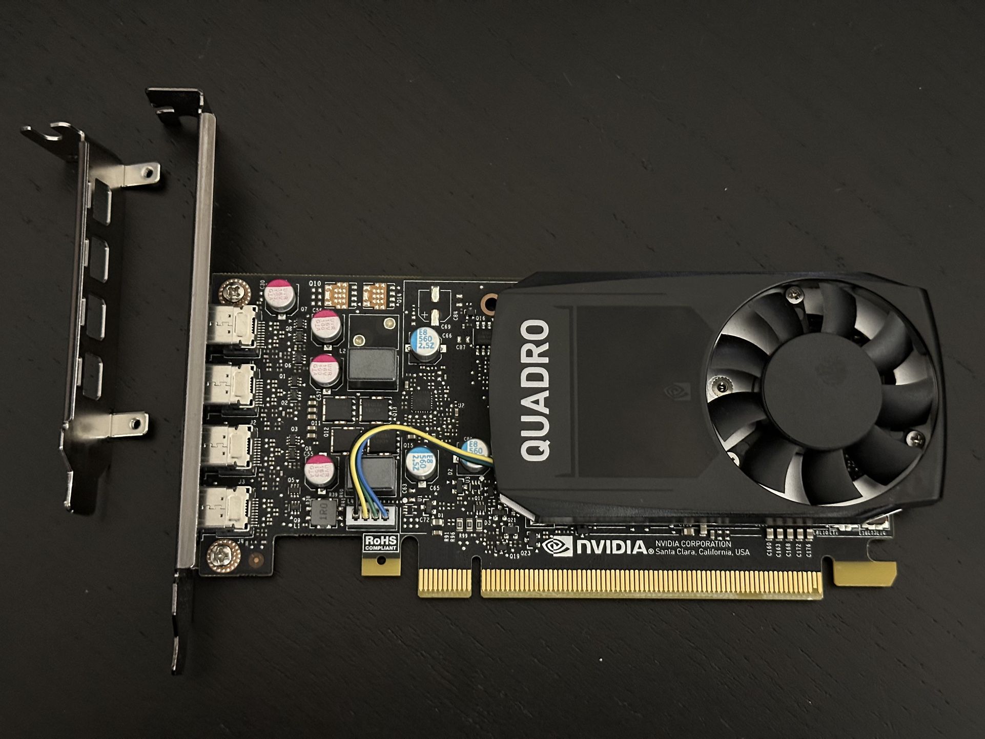 Nvidia Quadro P600 Dell 0R9X8Y Graphics Card 2GB GDDR5 w/ Full+Low Profile Bracket