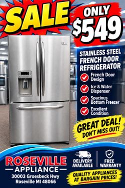 Ge profile French door stainless