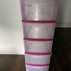Sterilite 39 Tall Large Clothes/Toy Storage Drawers Dresser Pink for Sale  in San Jacinto, CA - OfferUp