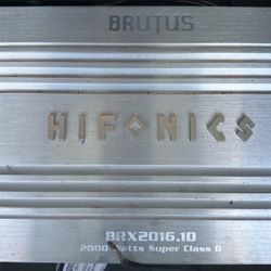 2000 Watts Hifonics Amp 2 Alpine Subs In Dual Ported Box