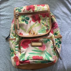 Summer Floral Mini Backpack Purse