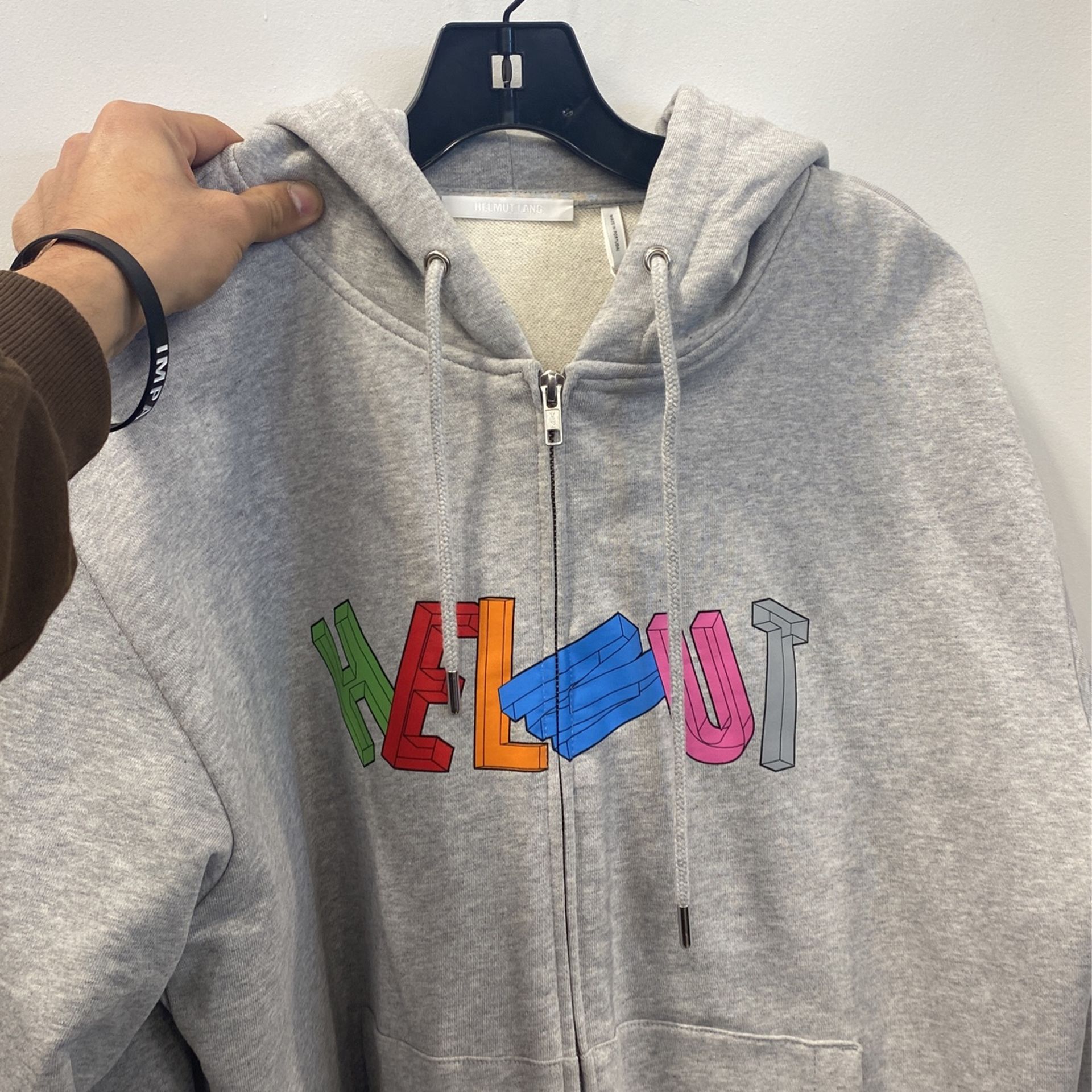 Helmut Lang Vapor Heather Hoodie Size M