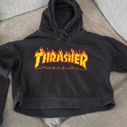 Thrasher Crop Top hoodie