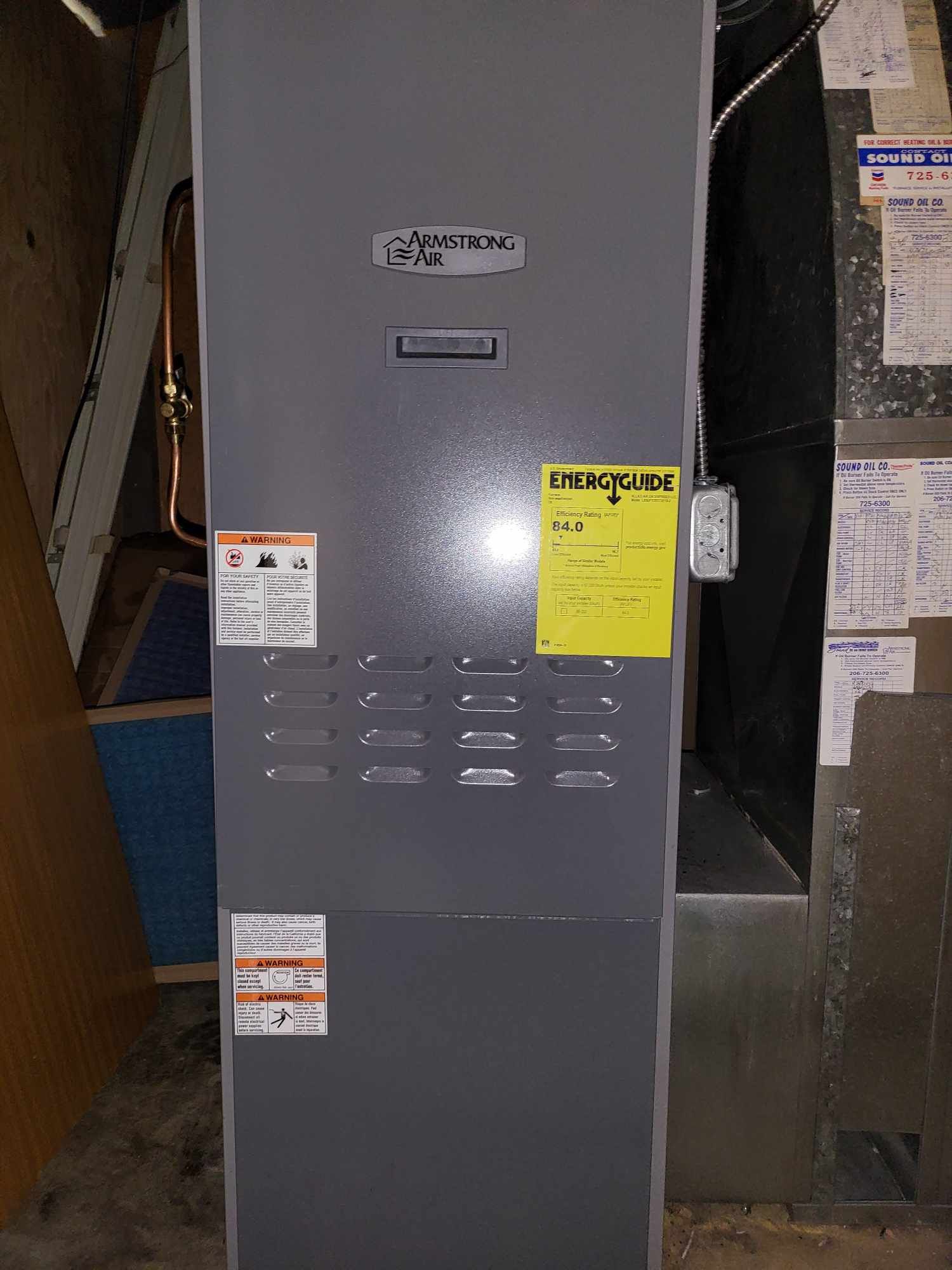 Armstrong Air Oil Fired Furnace