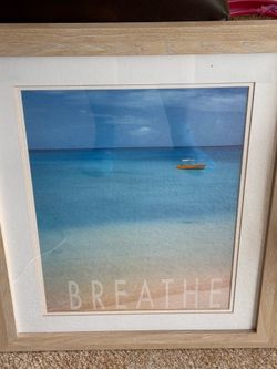Coastal framed print