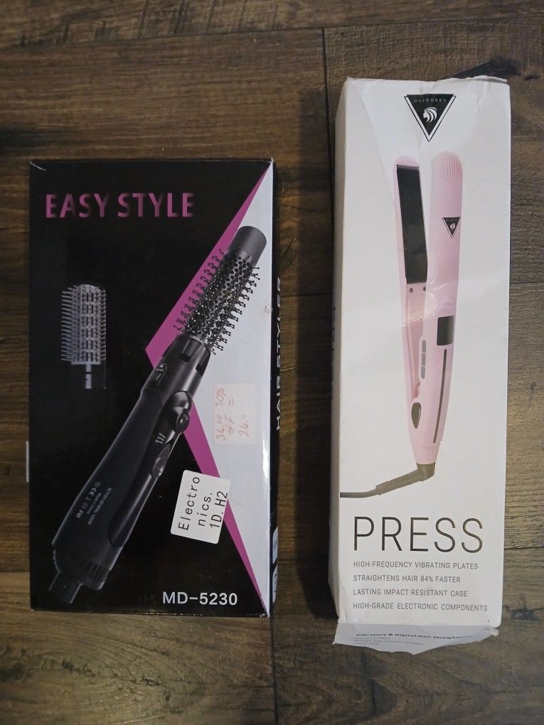 Easy Style- Hair Styler and Osiworks Press- Vibratory & Digital Hair Straightener
