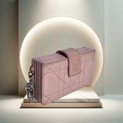 Christian Dior Lady Dior 5-gusset Card Holder (Sand)