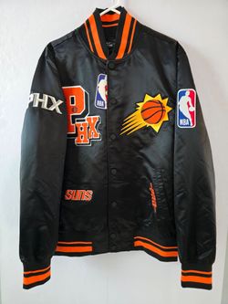 Phoenix Suns NBA Satin Varsity Bomber Jacket