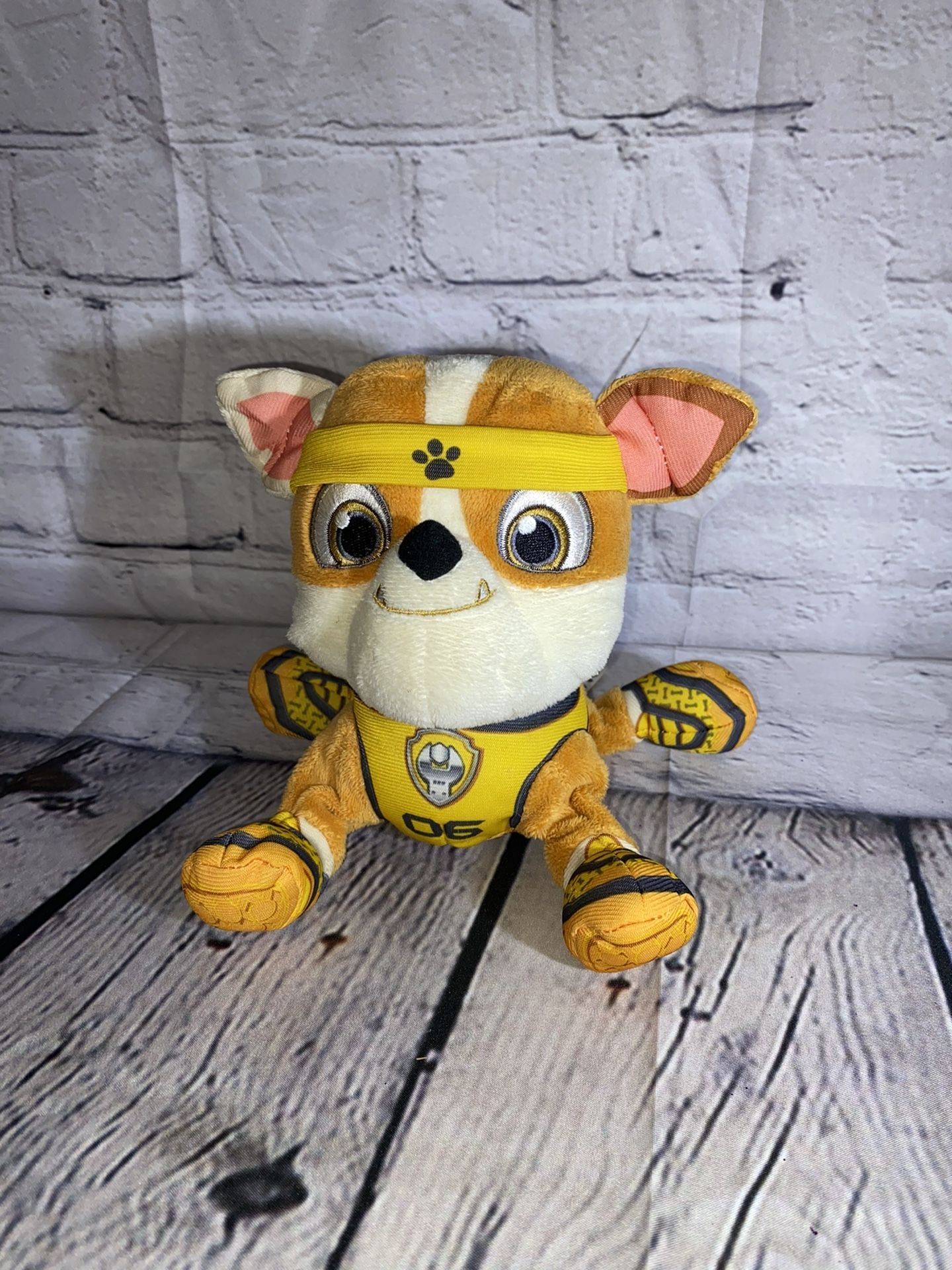 Paw Patrol Rubble Plush Dog Headband 06 Yellow Puppy