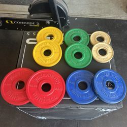 AMERICAN BARBELL KG URETHANE FRACTIONAL PLATES (OLYMPIC BUMPER PLATES)