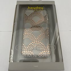 iPhone 8,7,6 And SE Gold/Clear Phone Case
