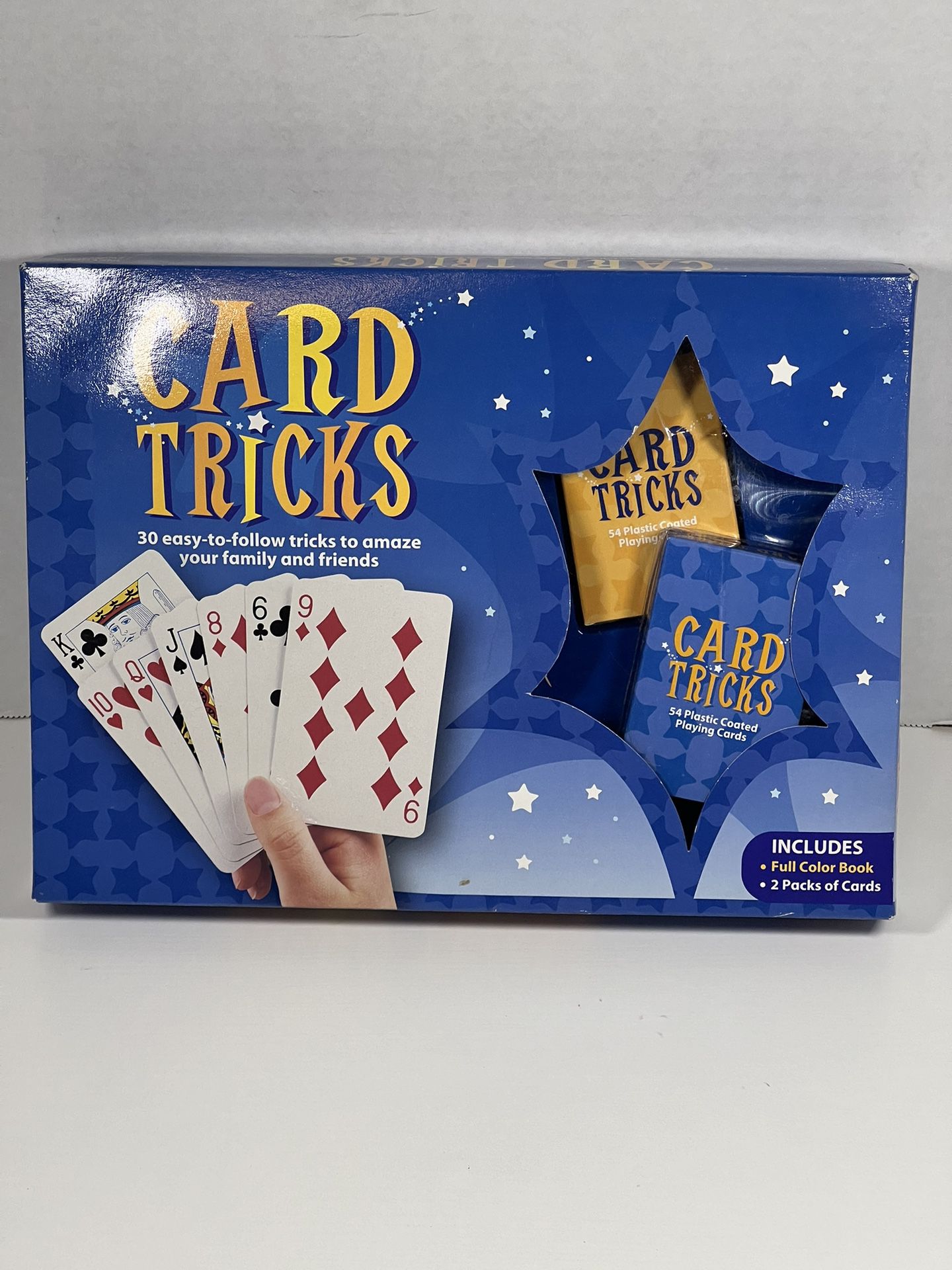 Card Tricks Set W/ Book & 2 Decks of Cards