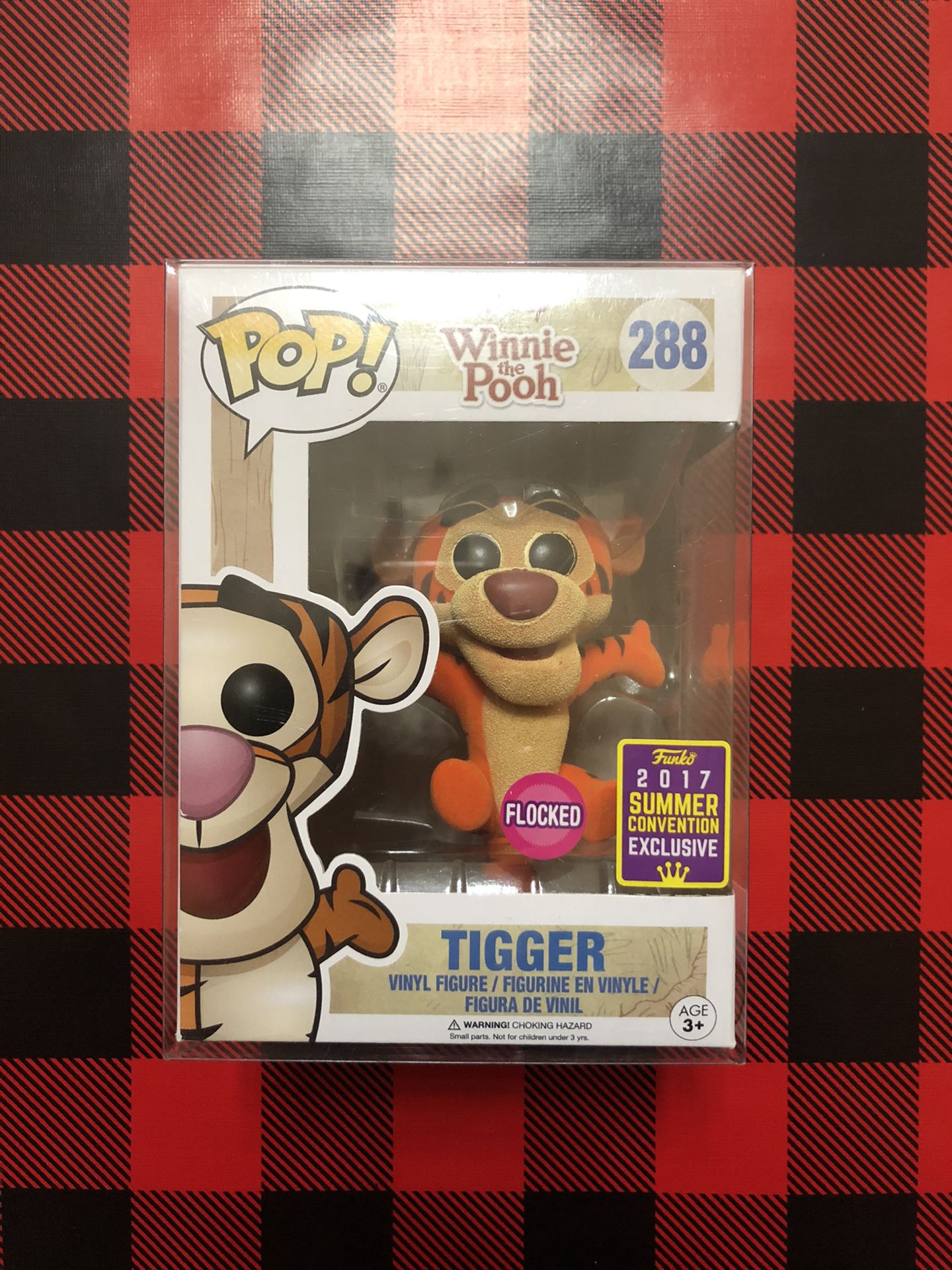 Flocked Tigger SDCC 2017 Exclusive Funko POP! #288 Disney Winnie the Pooh