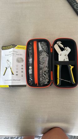 Gromerior Heavy-Duty Snap Fastener Tool Kit