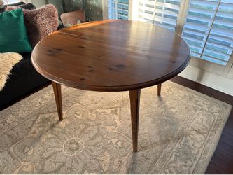 Round, Wooden Table (no chairs)