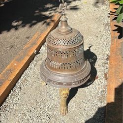 LOW PRICE MOVING- TAPPEI INDIAN ANTIQUE 19c COPPER HAMMERED BRAZIER 