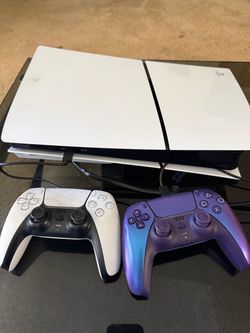 PS5 with 2 controllers