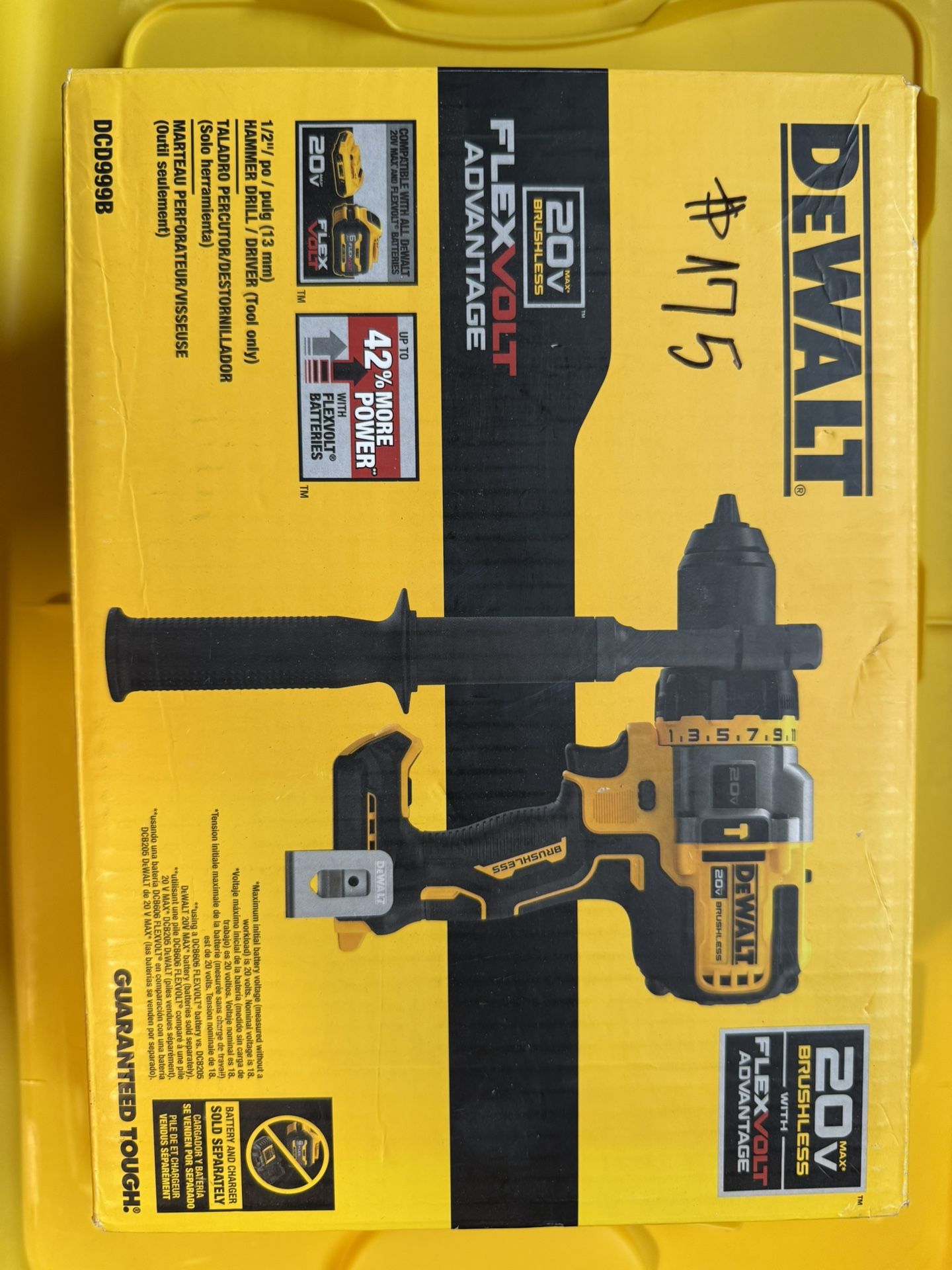DEWALT HAMMER DRILL / DRIVER (Tool only)