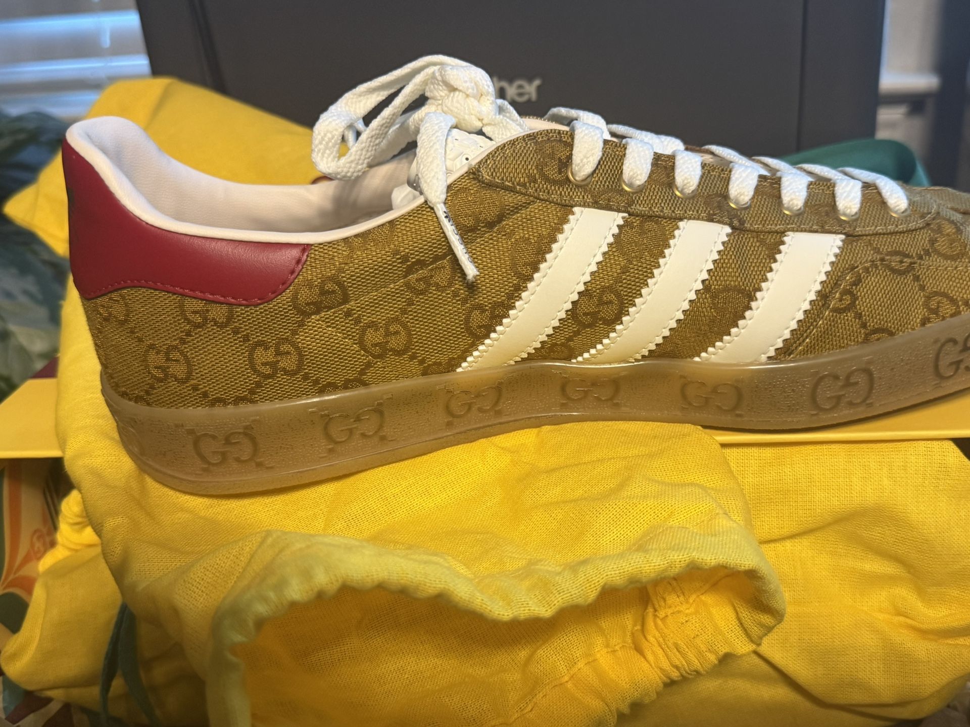 Brand new Gucci Adidas Gazelle 10.5