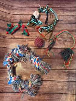 Group of Dog Rope Toys