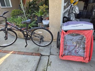 Zoyo Foldable Bike And Schwinn Trailer