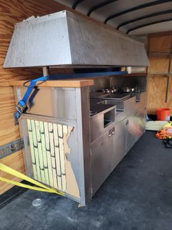 Commercial Stainless Steel Food Truck Kitchen Unit