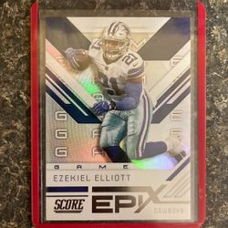 EZEKIEL ELLIOTT - 2019 SCORE EPIX GAME CARD# EG-9 D3A