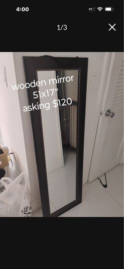 51x17 inches black mirror