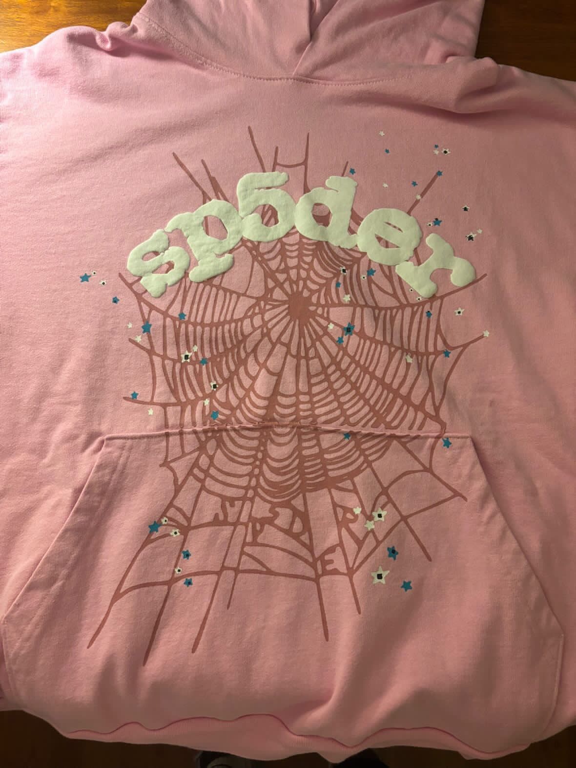 pink spider hoodie