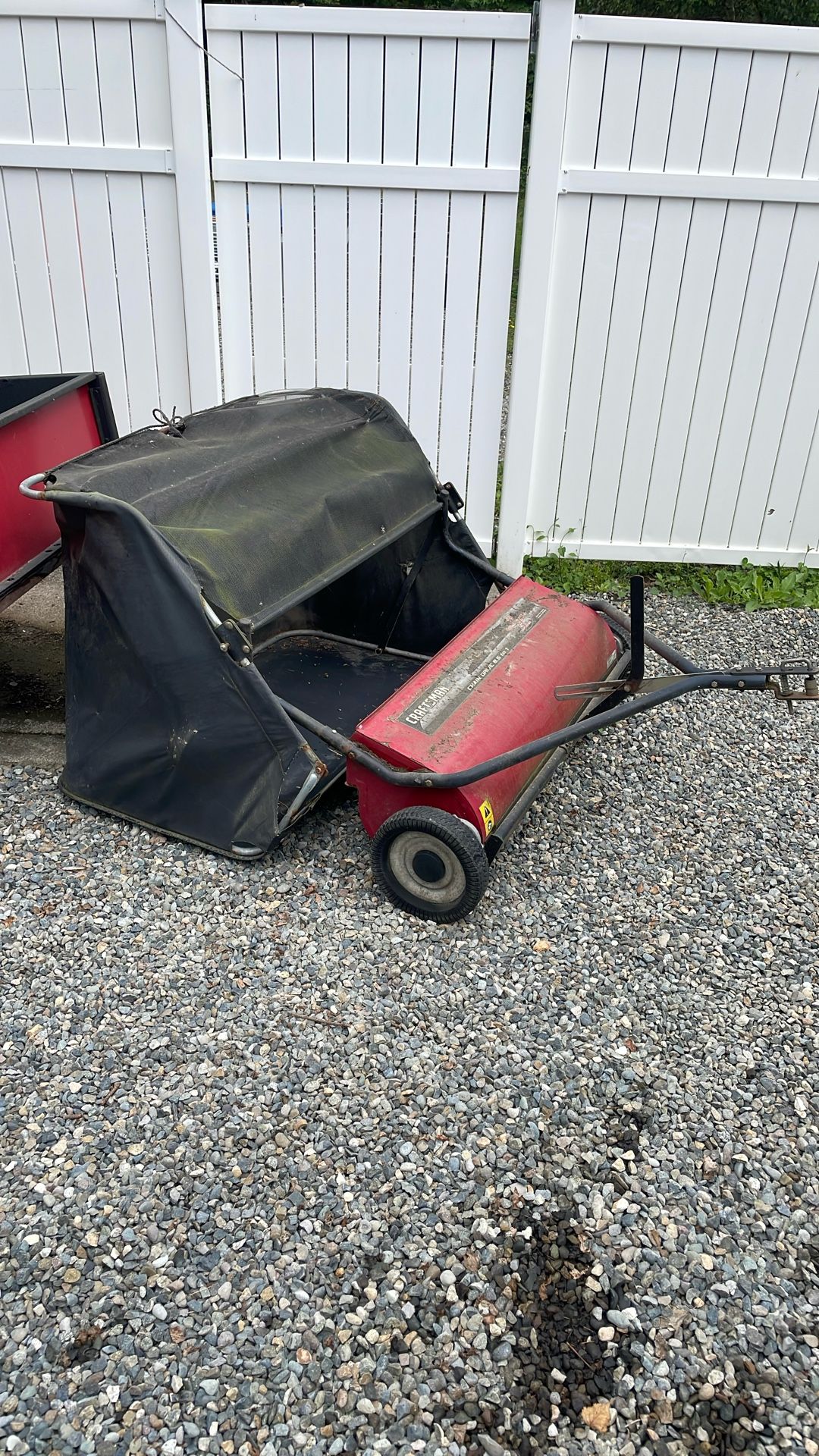 Garden Tractor toe behind sweep