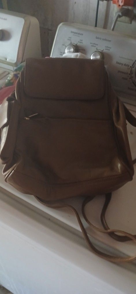 Leather Backpack Style Purse