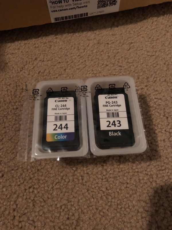 Canon Printer Ink 243 Black And 244 Color For Sale In Hudson FL