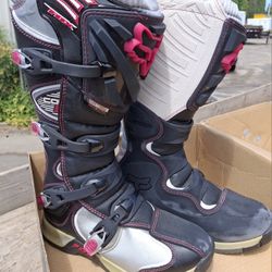 Comp Fox Racing W10 Womens Off Road Dirt Bike Motocross Boots