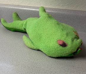 Green Plush Toy Vintage