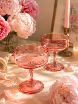 Cute dotted Pink martini glasses