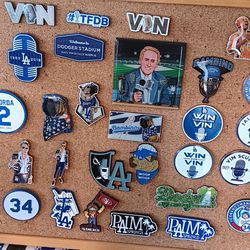 Dodger Pins And Assorted Patches