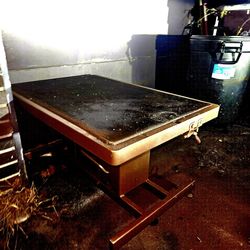Dog grooming table