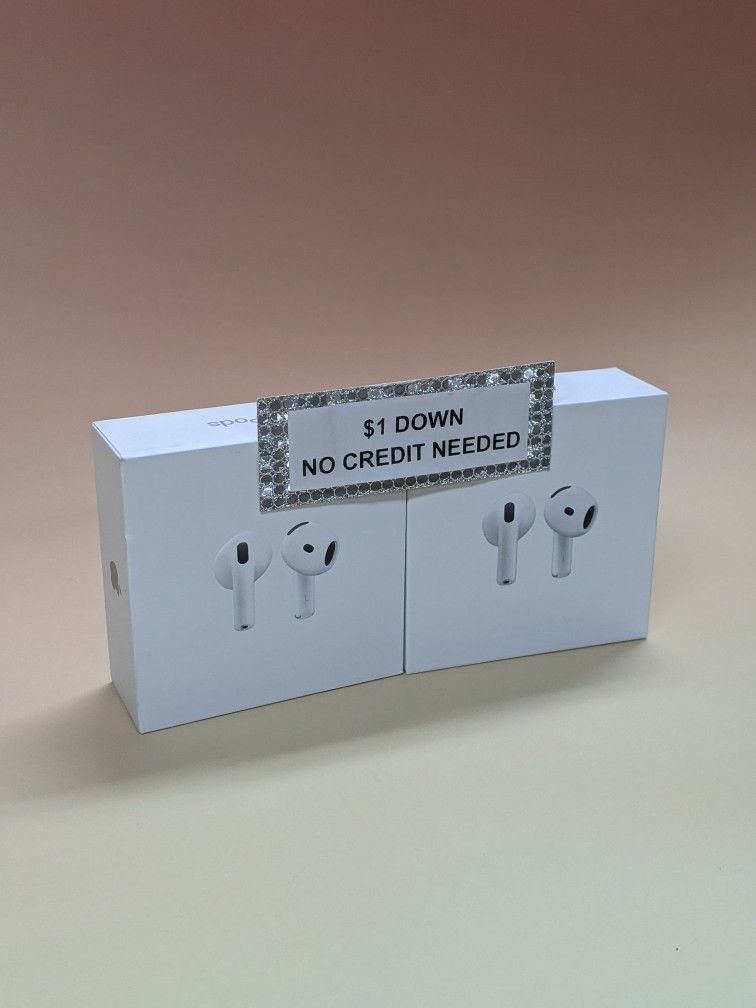 Apple Airpods 4 Wireless Headphones New - Pay $1 today and pay the rest later -