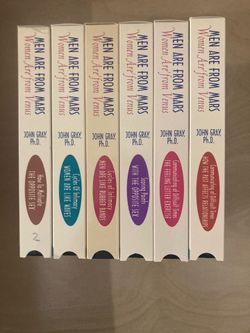Men are from Mars, women are from Venus, six pack VHS set by John Gray