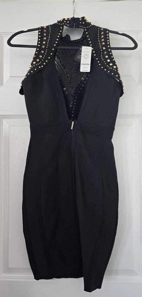 NEW WITH TAG BEBE Studded Bandage Backless Dress BLACK Size XXS SOLD OUT -  www.joarbit.com