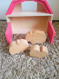 KiwiCo Pink Wooden Barn