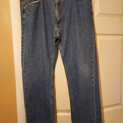 Levi Strauss Signature Regular Mens Jeans 40 x 30 Medium Wash Zip Fly 